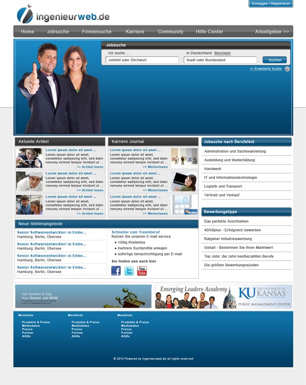 Jobportal Layout