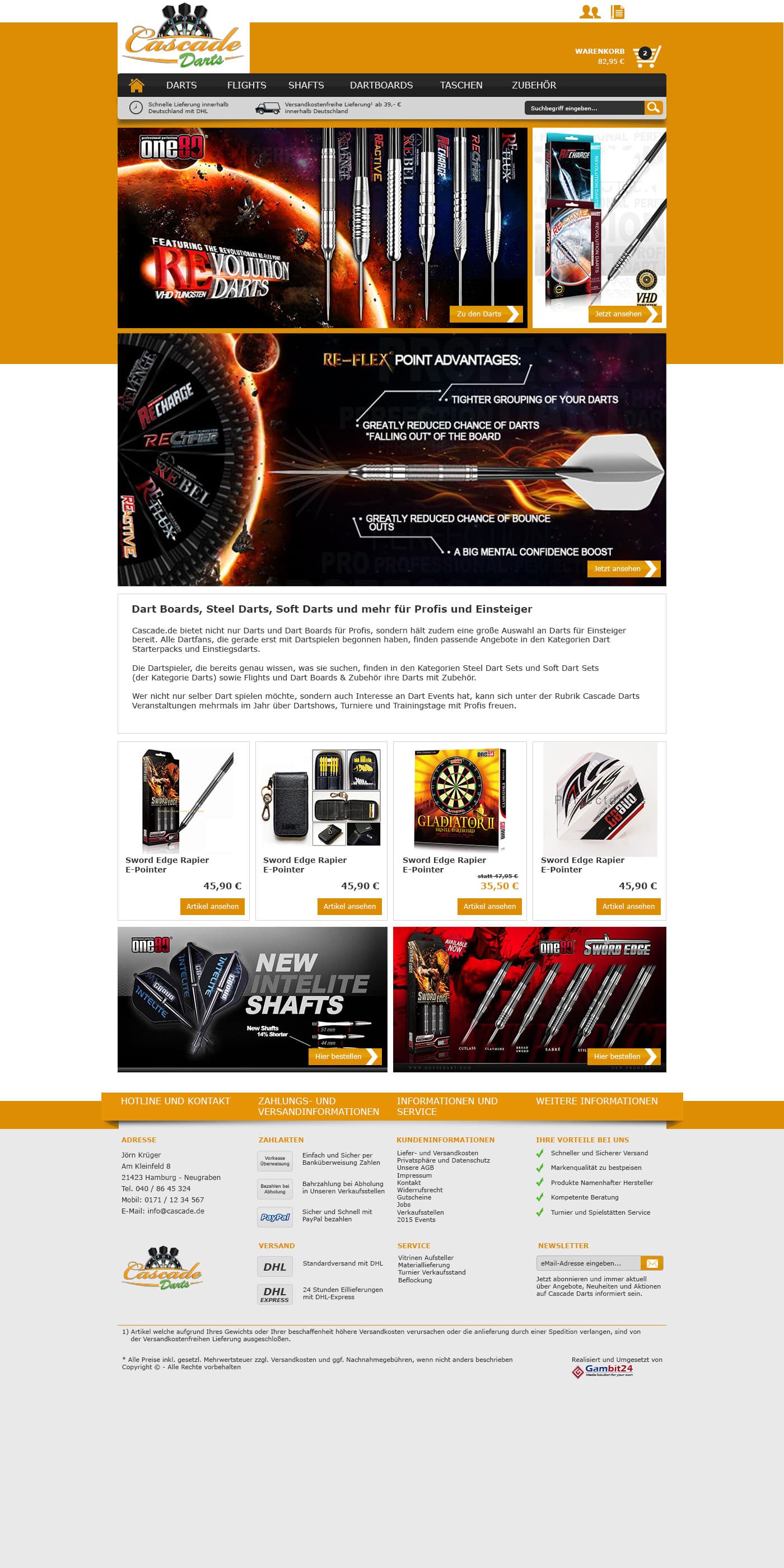 Shopware 5 Dartshop Theme