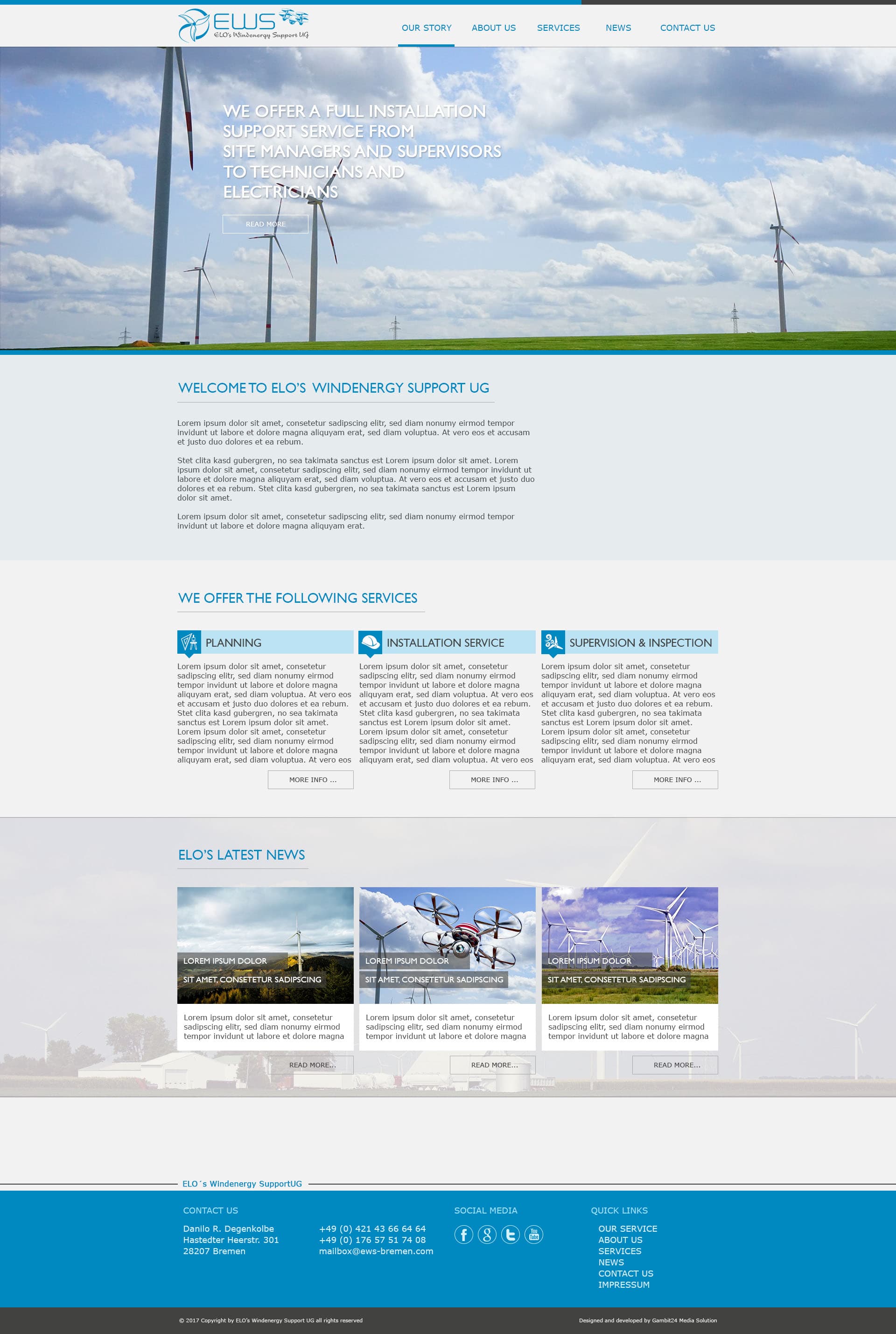 Elos Windenergy Service Template